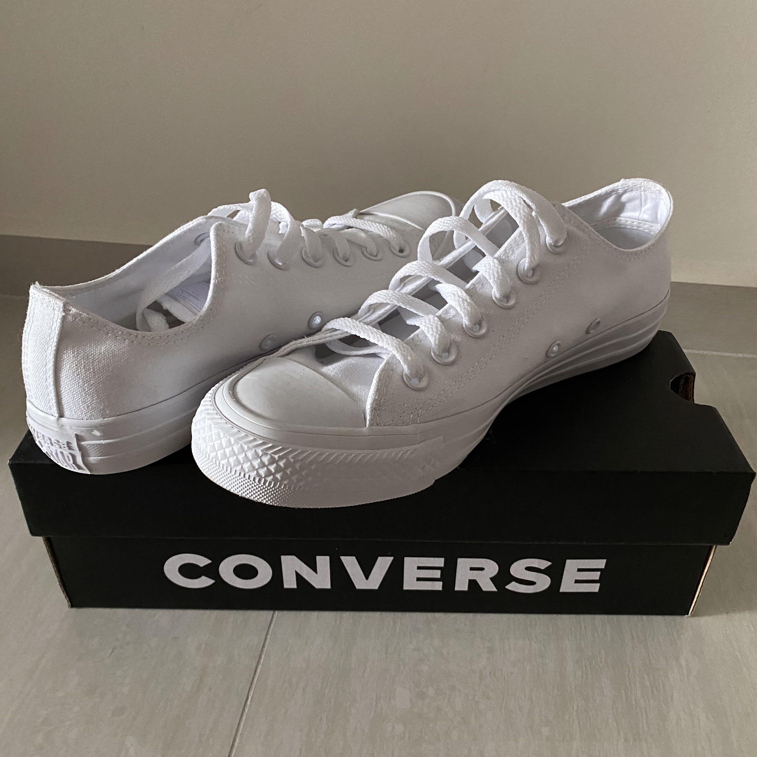 Chuck taylor all star ox white mono shop