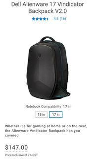 Dell Alienware 17 Vindicator Backpack V2.0