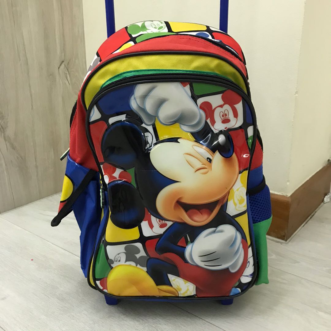 Mickey mouse outlet trolley school bag