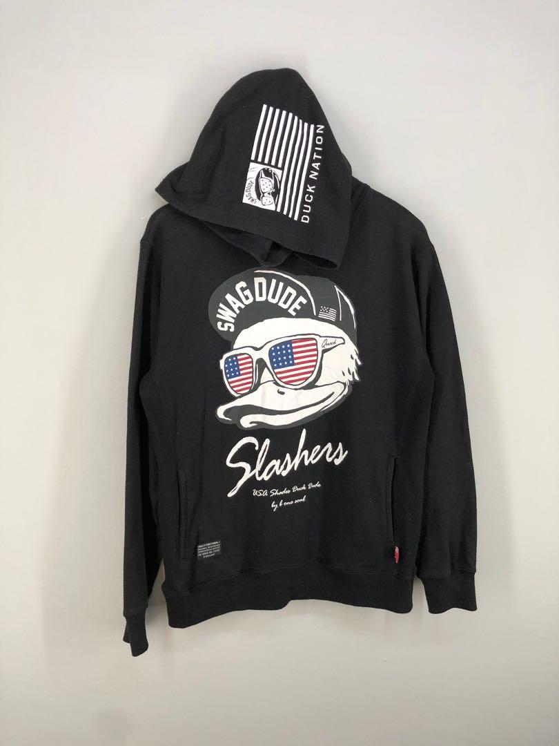 DUCK DUDE BY B ONE SOUL SWAG DUDE HOODIES Men s Fashion Tops