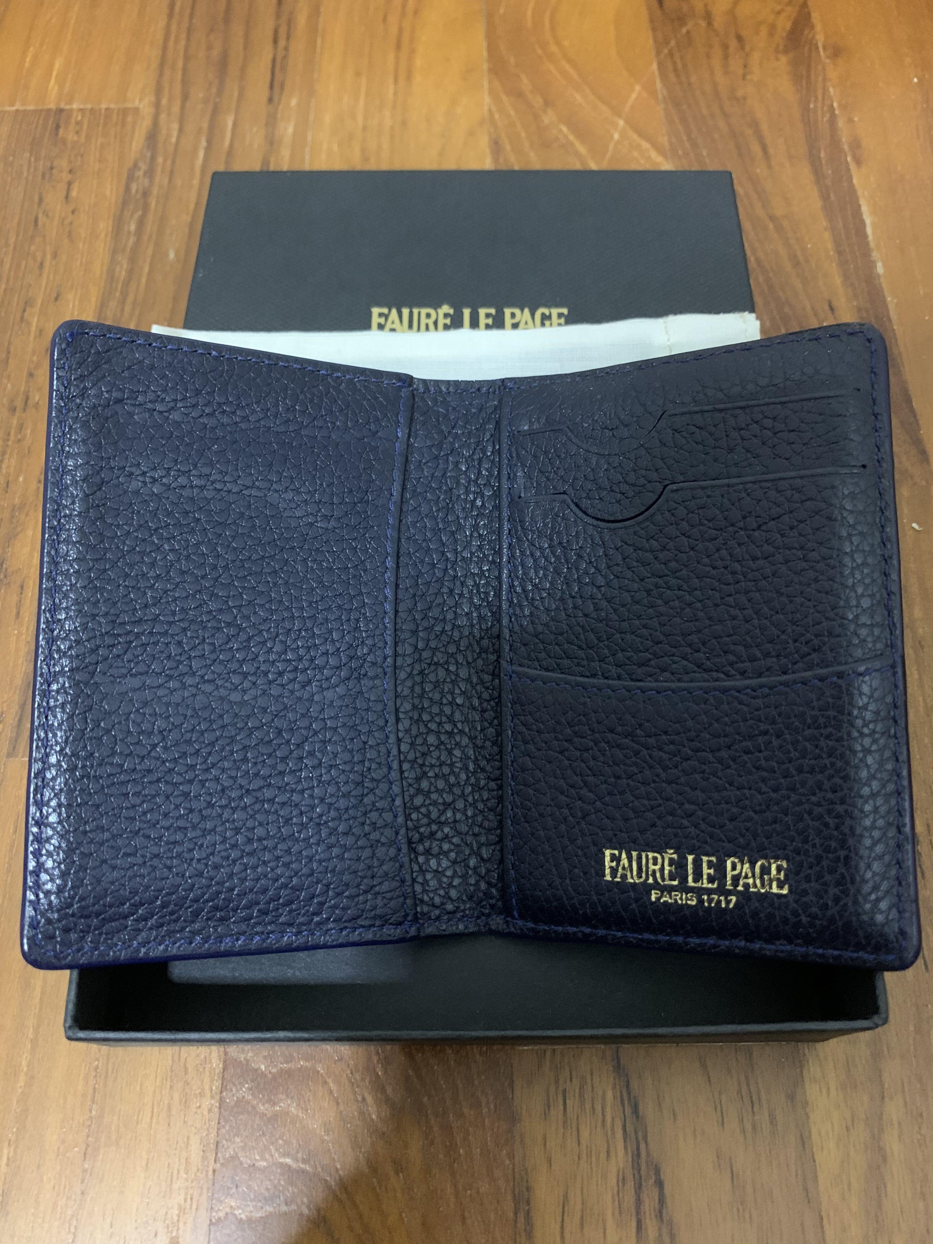 Faure Le Page Gray Business Card Holder Calibre, Designer Brand, Authentic Faure Le Page