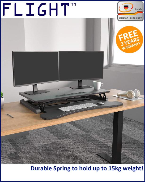 Flight Ergonomic Standing Desk Height Adjustable Sit Stand Work Solutions Easy Lifting Pc Monitor Electronics Others On Carousell