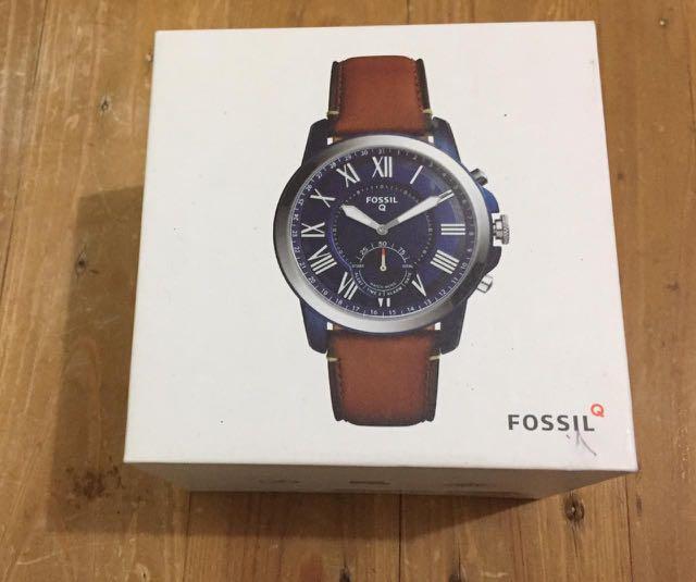 Fossil Q Grant Hybrid Smartwatch Fesyen Pria Jam Tangan di