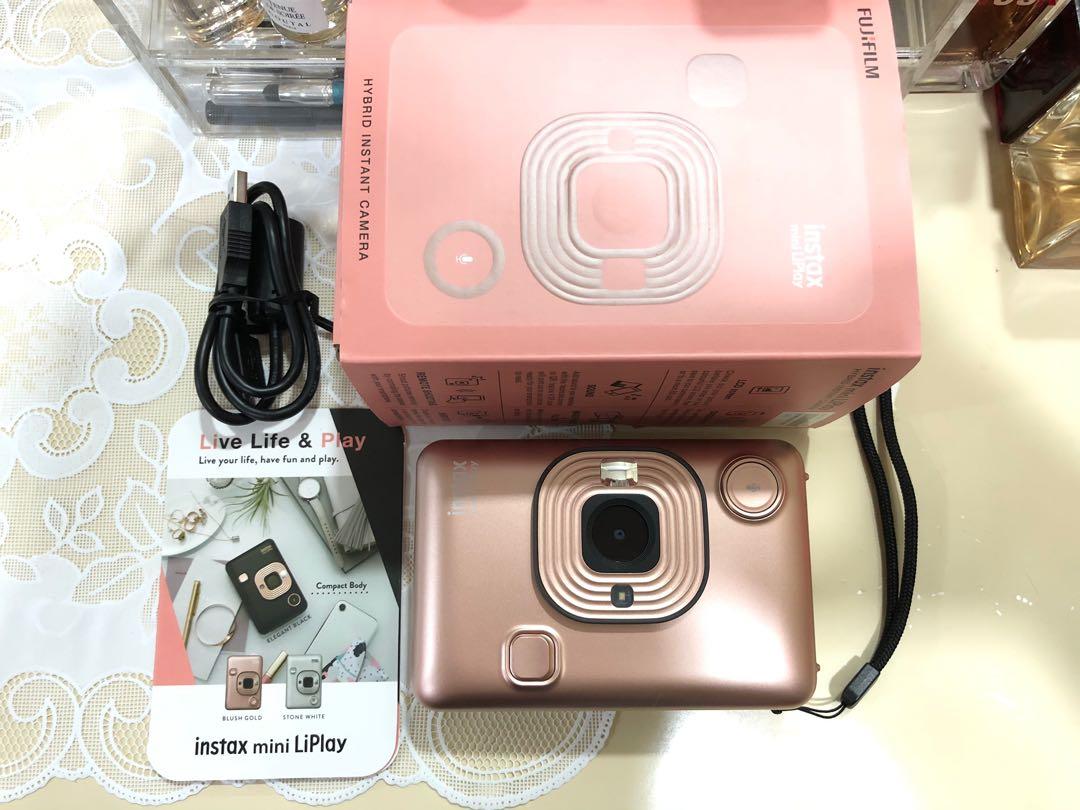 Fujifilm Instax Mini Liplay (Blush Gold), Photography, Cameras on