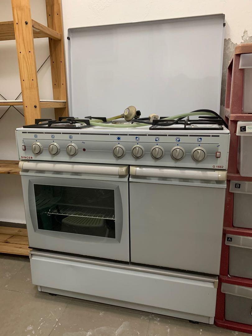 SINGER Gas Cooker with Hot plate and Oven