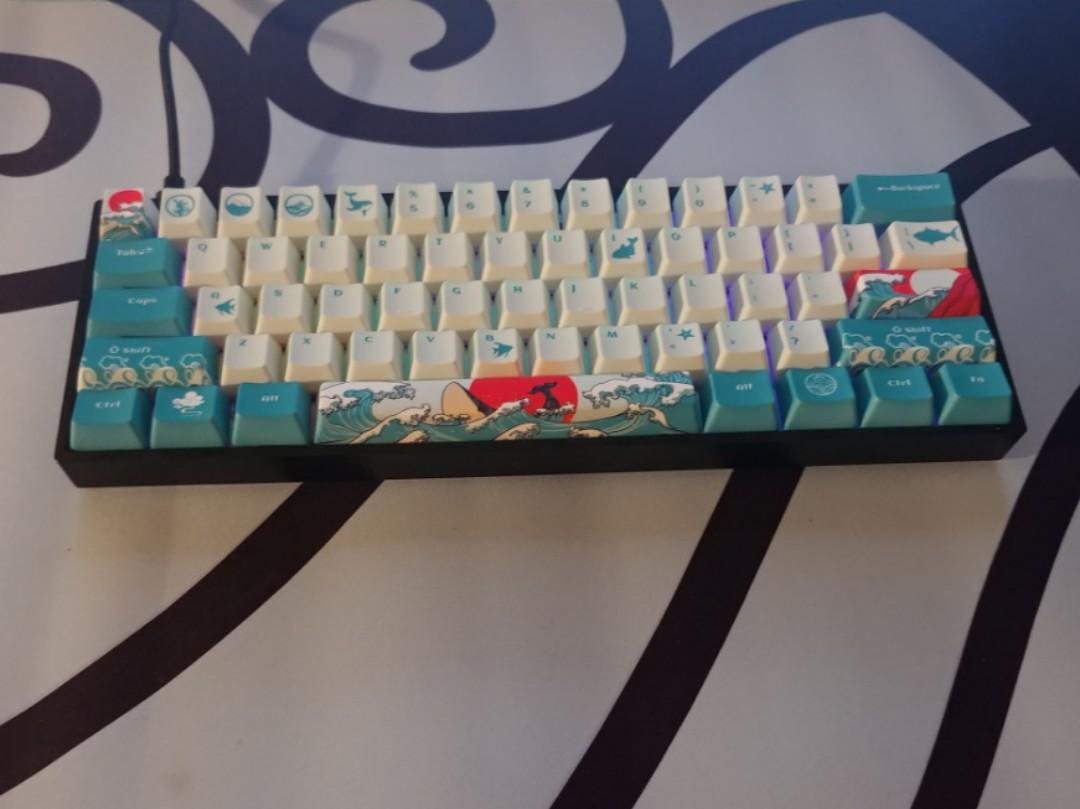 GK61 Custom Keyboard, C3 Banana Split Switches, Computers & Tech, Parts
