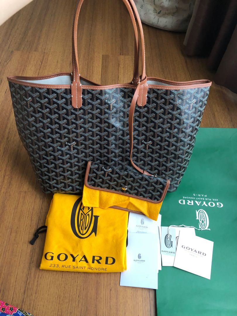 Goyard st louis pm cheap black tan