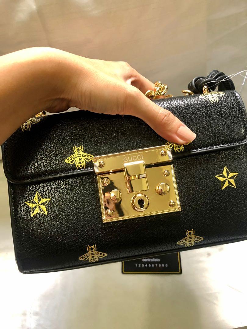 gucci padlock bee star
