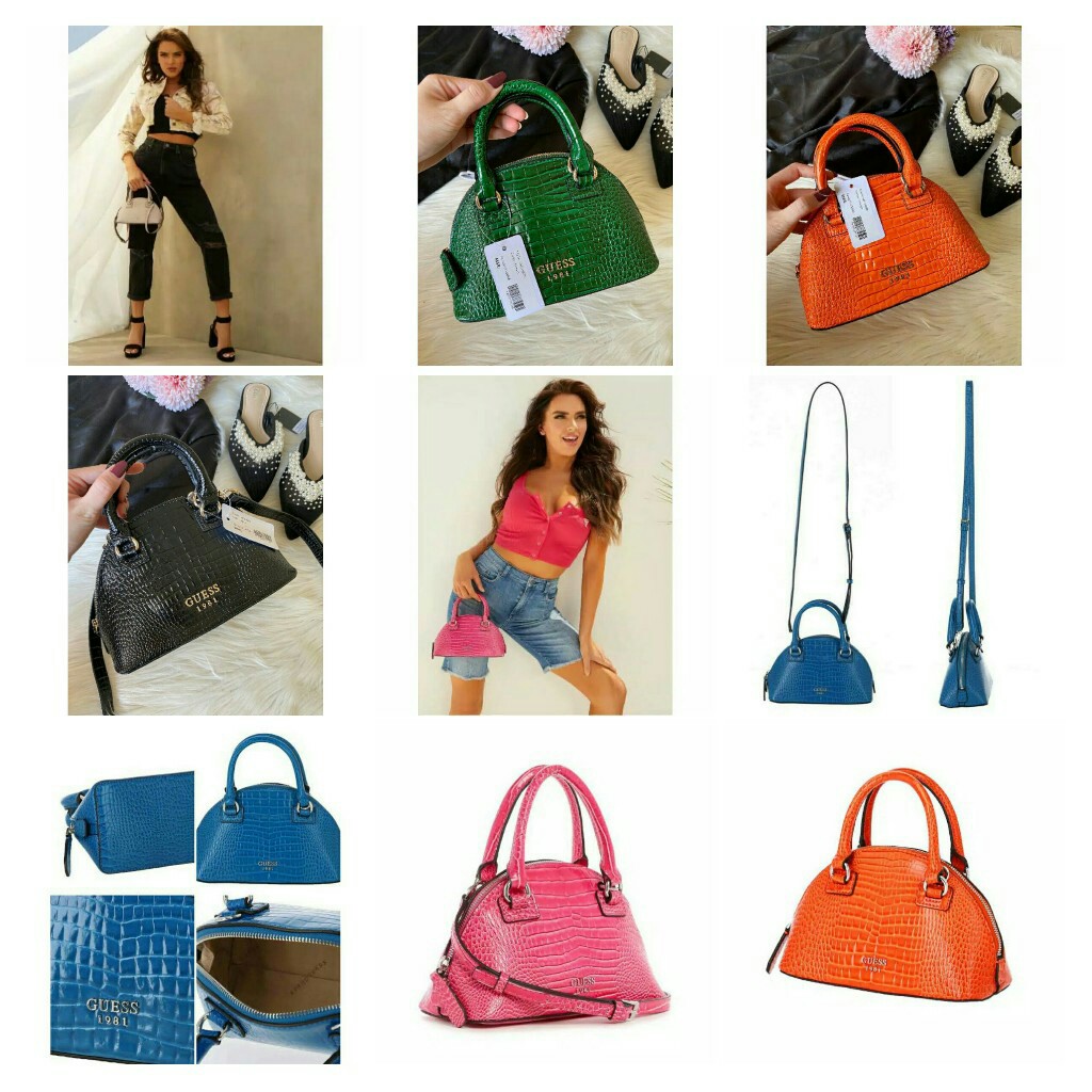 Guess alma mini croco