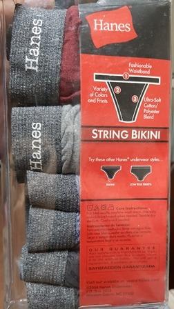 Hanes string bikini discount underwear
