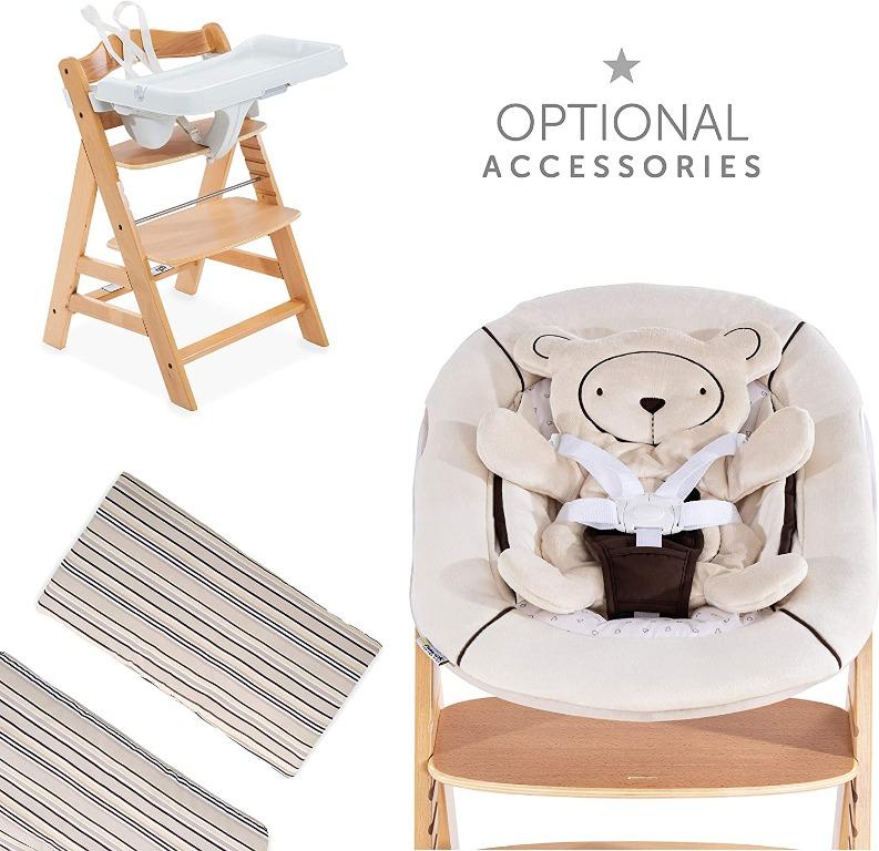 Hauck Alpha Wooden Height Adjustable Chair from 36 Months, Compatible