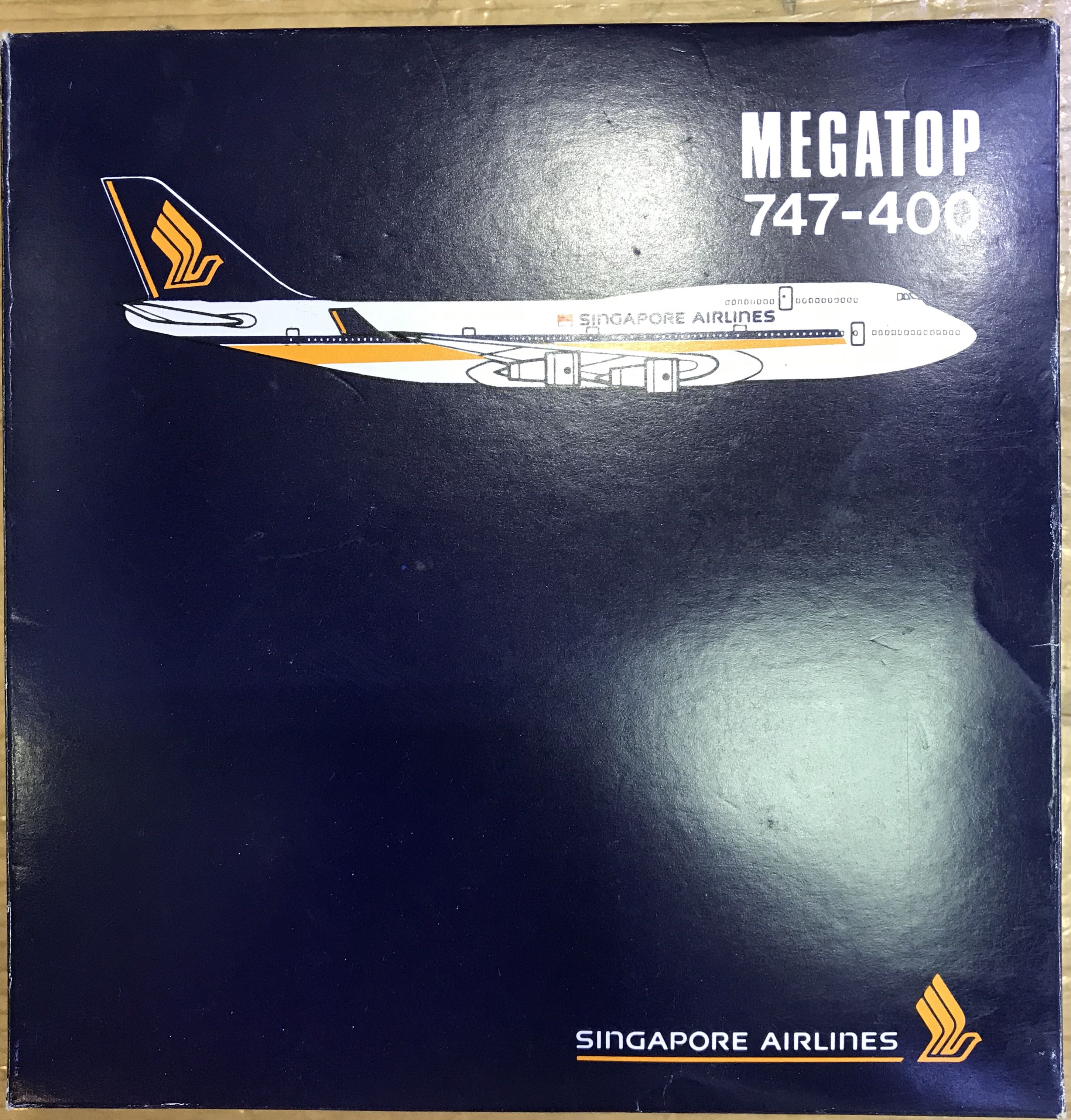 Herpa Wings Singapore Airlines 1:400 Megatop 747-400 合金製飛機