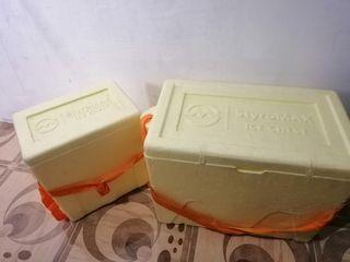 Ice box styrofoam
