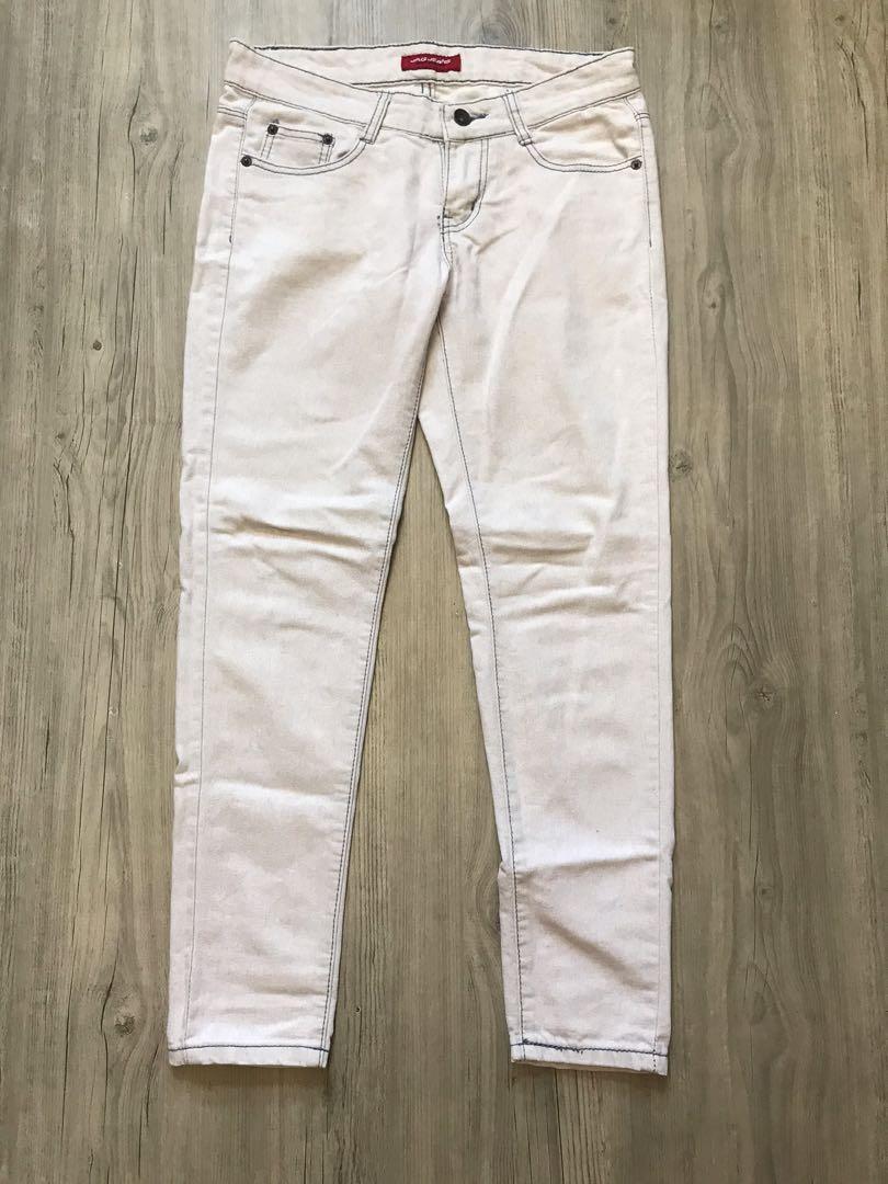 women's gray skinny pants