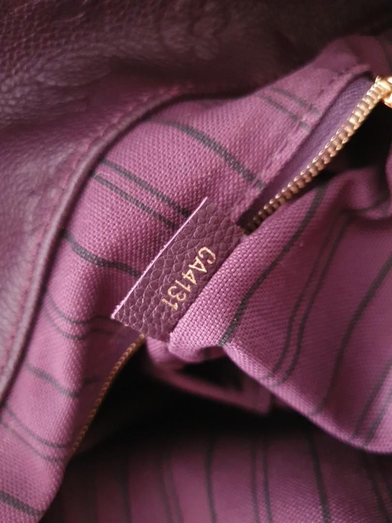 Louis Vuitton Purple Monogram Empreinte Artsy MM QJB073EHUA042