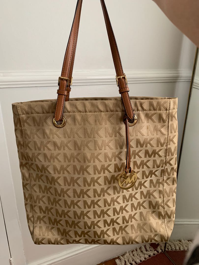 Mk monogram tote bag store