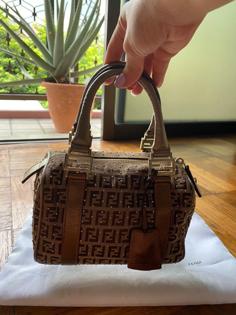 Mini Boston Fendi bag, Luxury, Bags & Wallets on Carousell