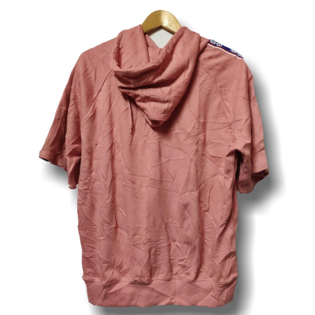 Mens Pink Oversized Hoodie