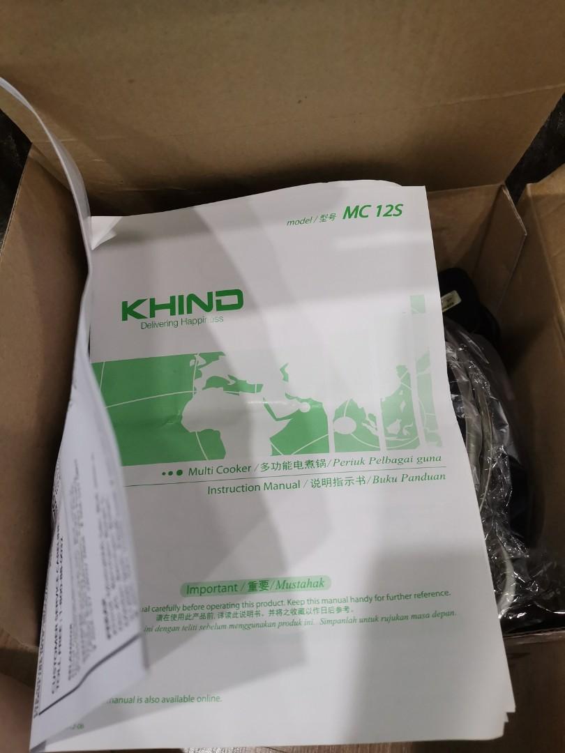 Khind multi cooker mc12s manual cheap