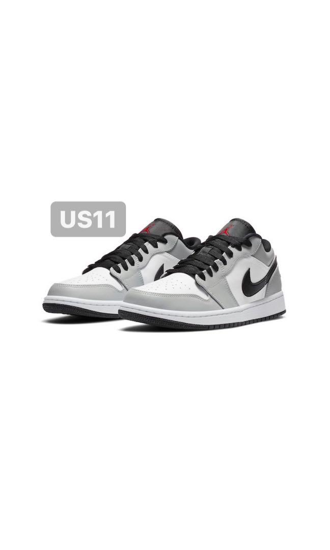 Us 11 Nike Air Jordan 1 Low Light Smoke Grey Men S Fashion Footwear Sneakers On Carousell