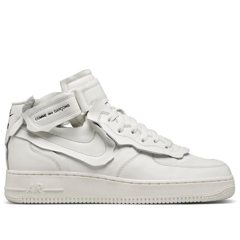 Nike Comme des Garcons Air Force 1 Mid US8.5 US9 BLACK WHITE Men s Fashion Footwear Sneakers on Carousell