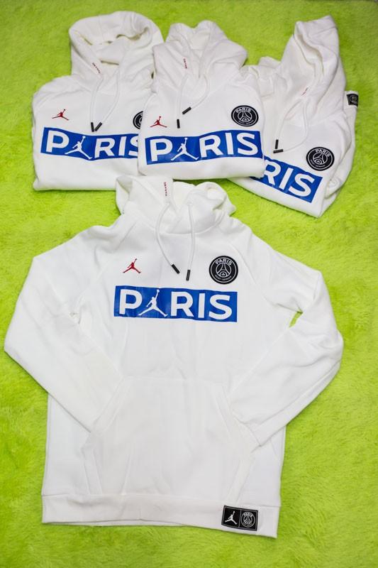 Nike Jumpman x PSG white hoodie, Men's 