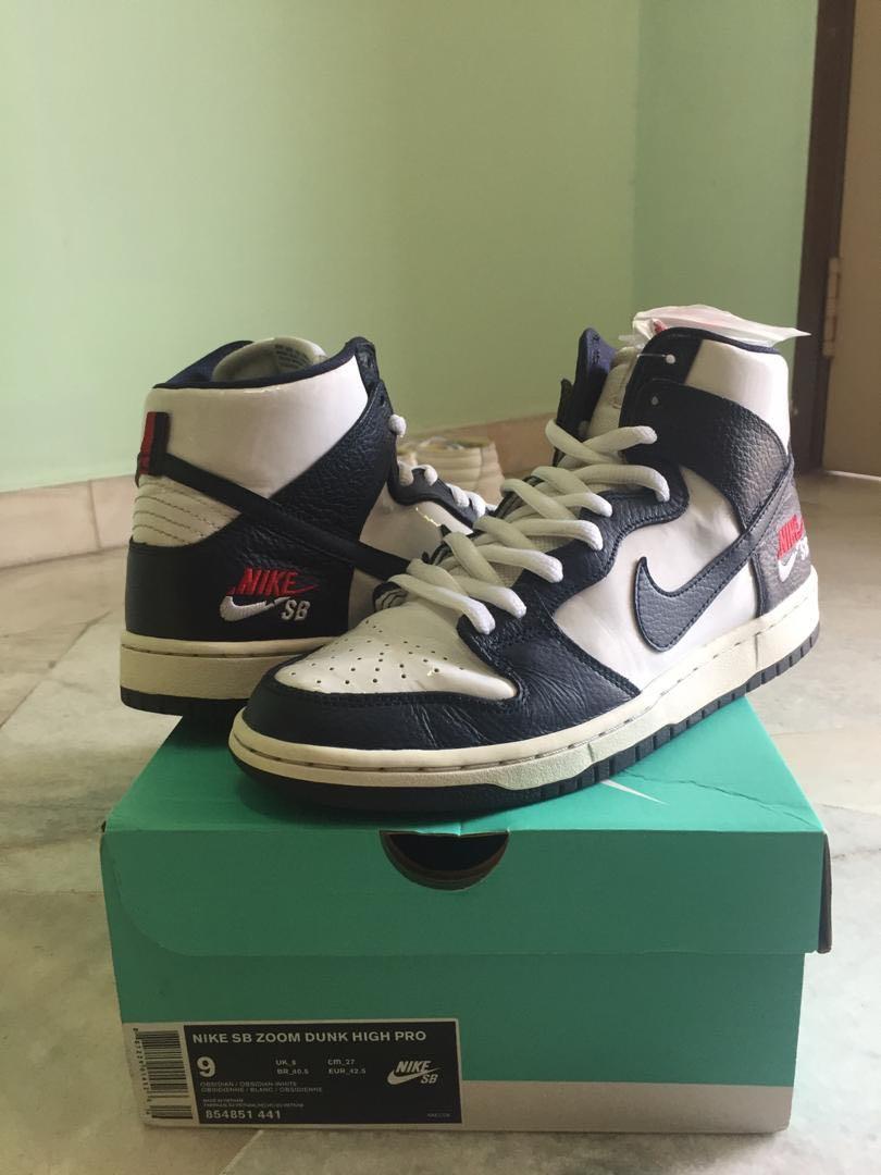 Nike sb dunk high future court obsidian top