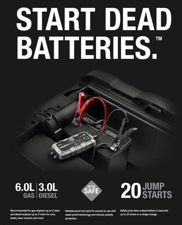  NOCO Boost Plus GB40 1000A UltraSafe Car Battery Jump