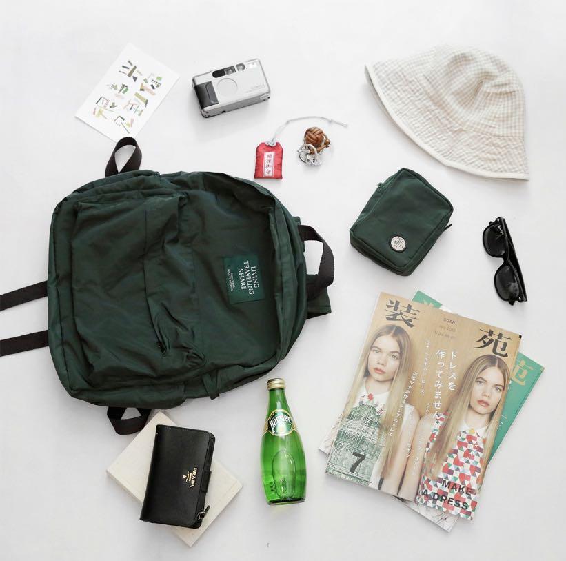 green backpack women's