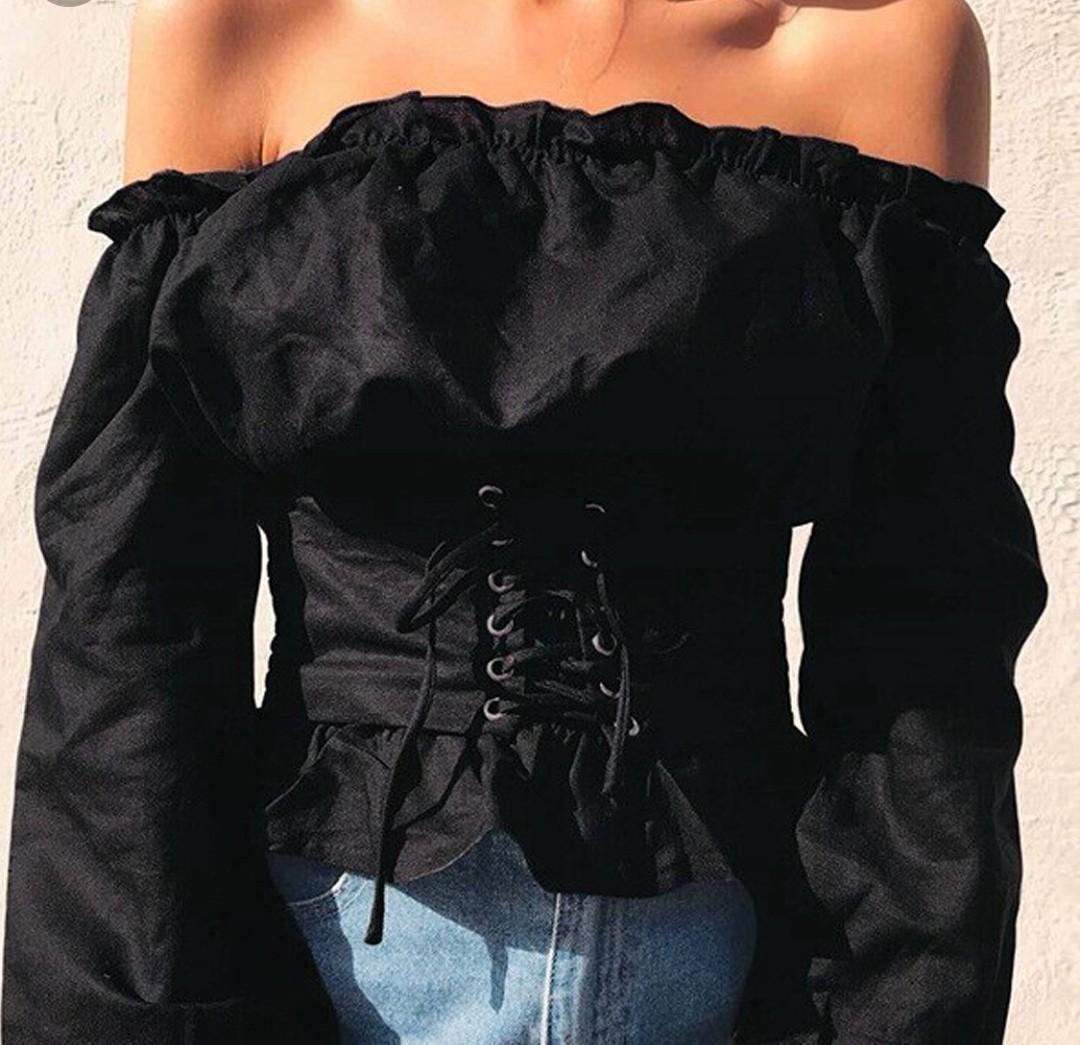 Black lace top - Women's fashion
