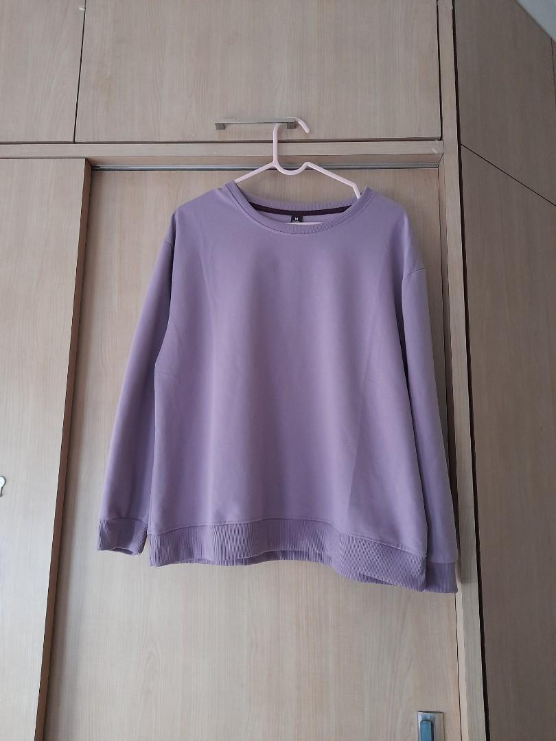 light purple sweatshirt