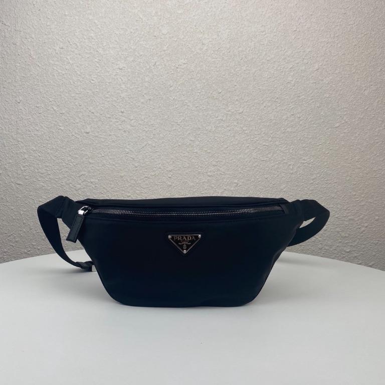 PRADA Nylon and Saffiano leather belt bag, Men's Fashion, Bags, Belt bags,  Clutches and Pouches on Carousell