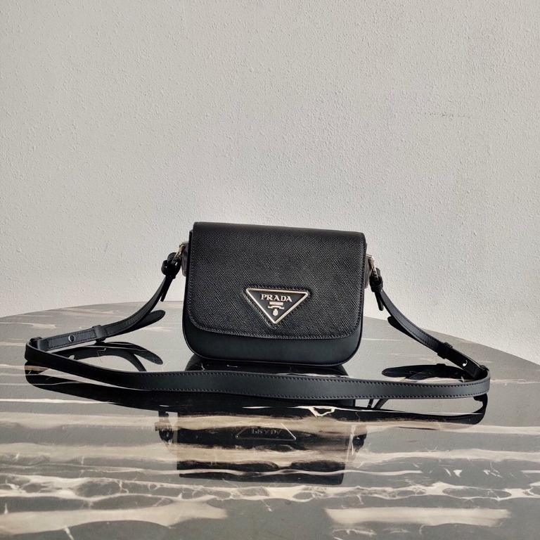 PRADA Saffiano leather Prada Identity shoulder bag