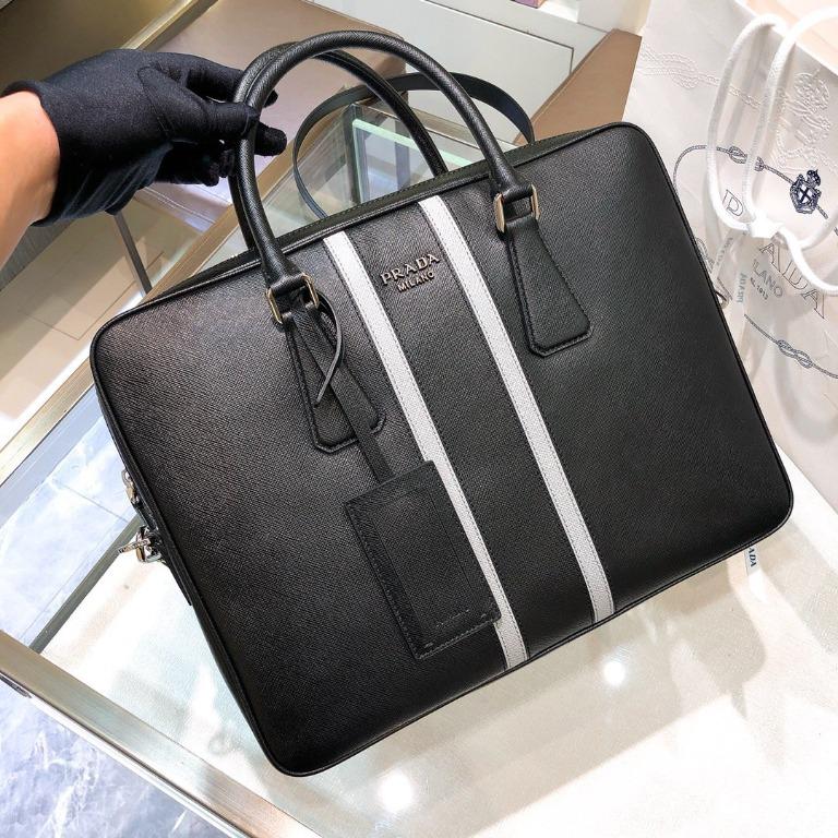 PRADA SAFFIANO WORK BAG Men s Fashion Bags Briefcases on Carousell