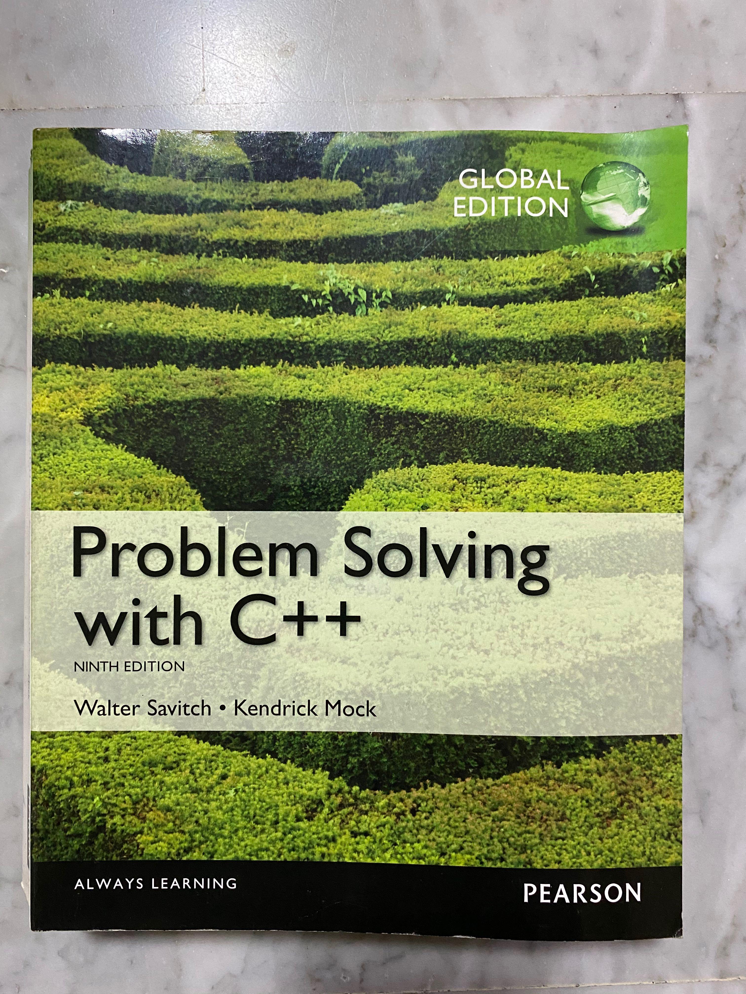 Problem Solving With C++ (Category: Assessment Books) located in Singapore. Submitted by zeeeek (Listing ID 1044081429, Image 1). Description: Problem Solving with C++ 9th Edition.