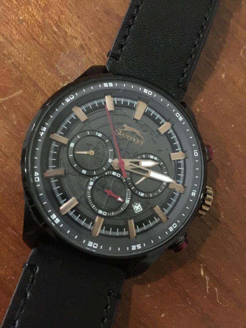 Slazenger black panther watch outlet