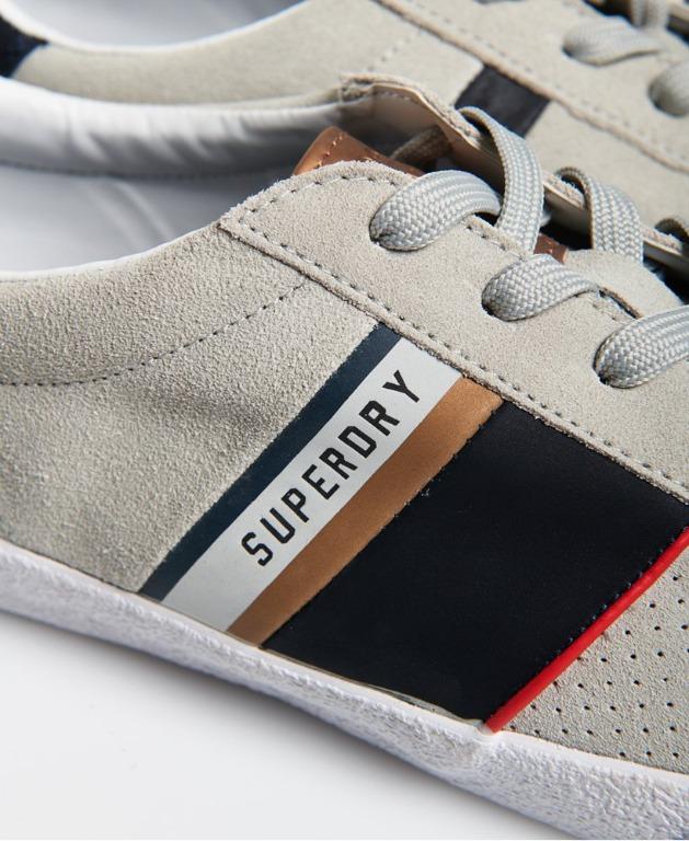 Superdry vintage best sale court trainers
