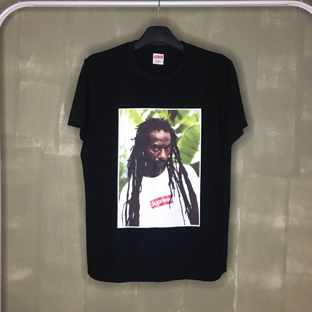 supreme buju banton tee black
