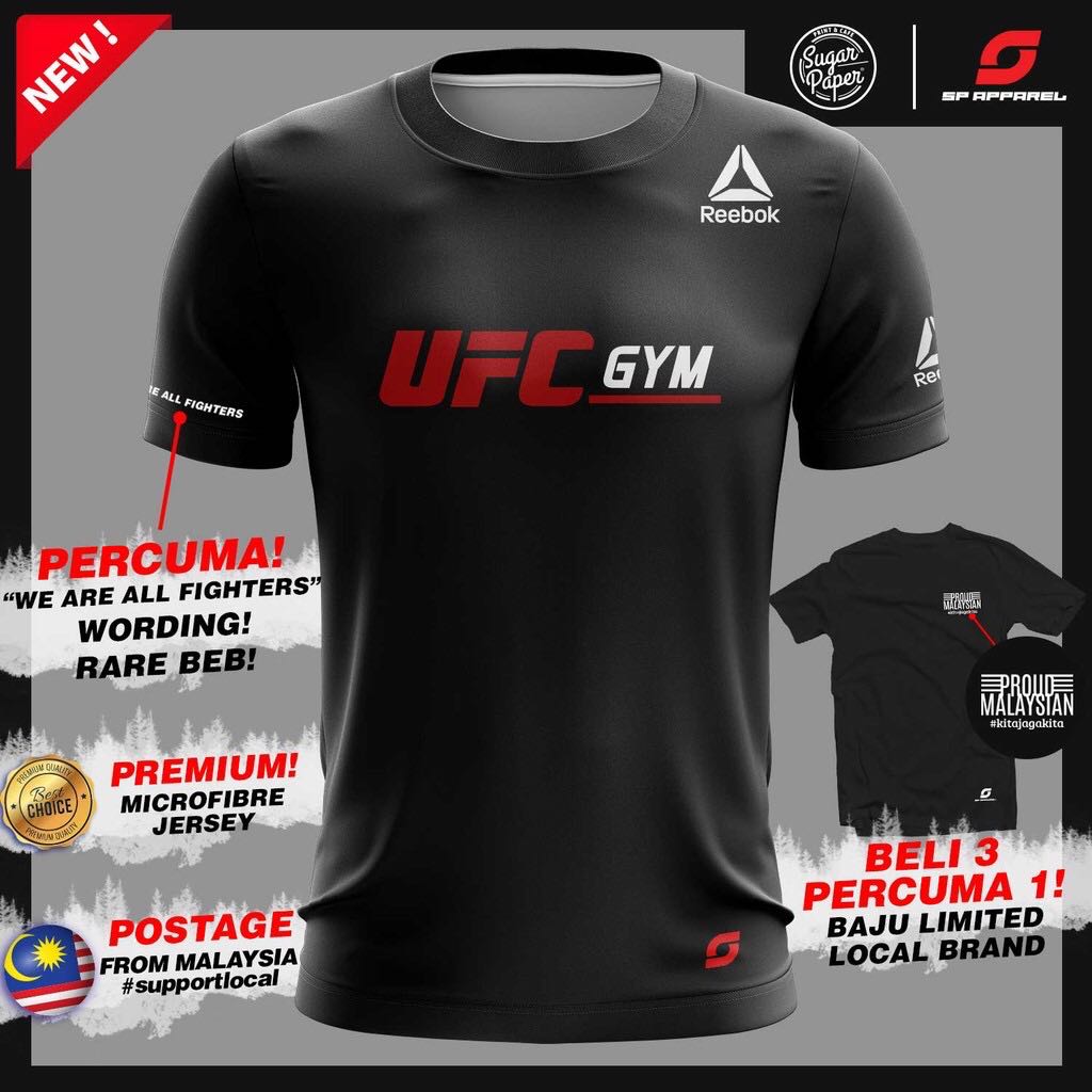Baju hot sale ufc reebok