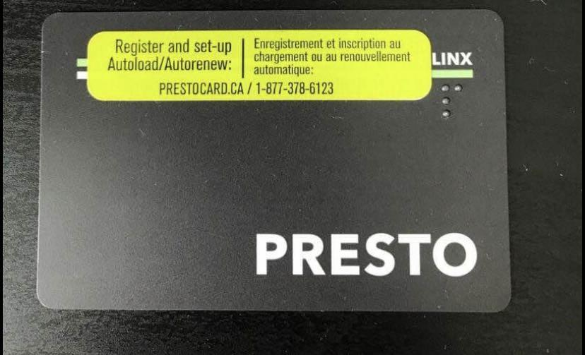 Unlimited Presto Card