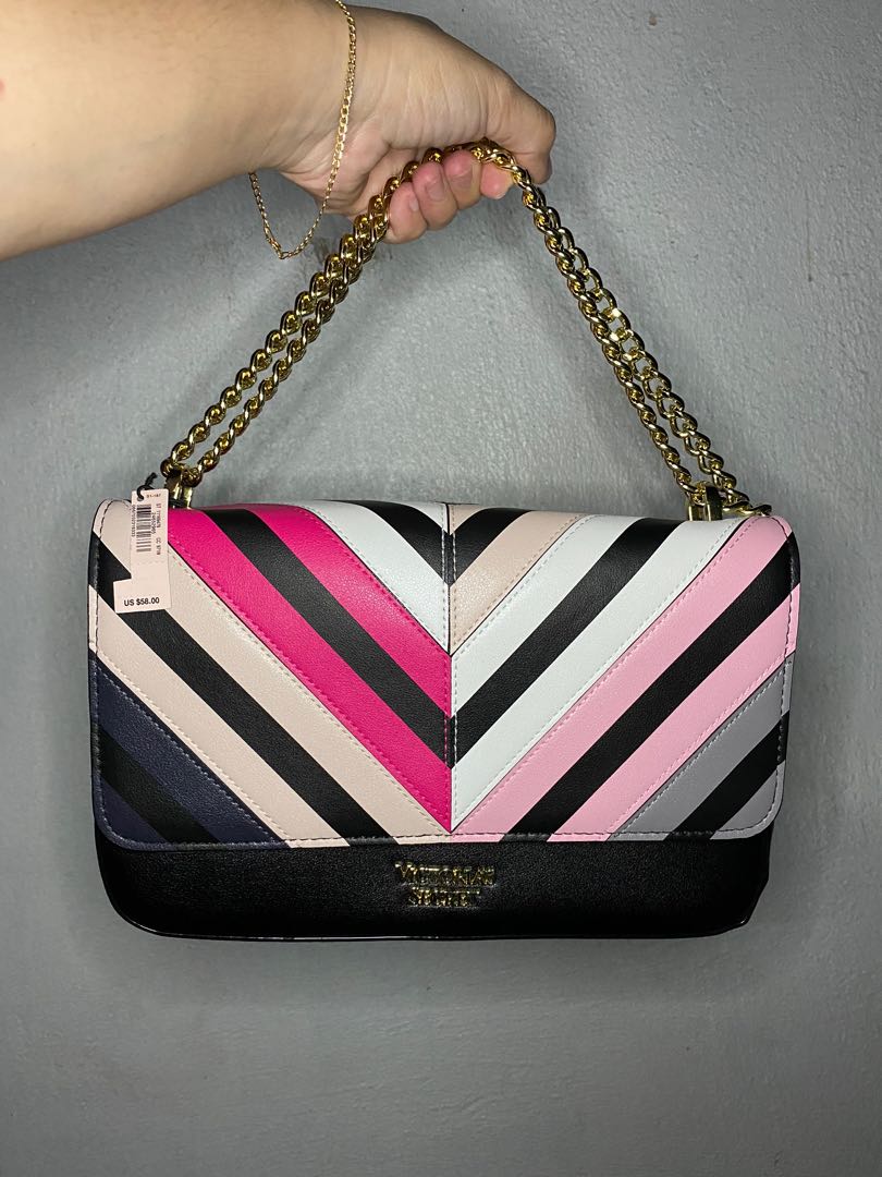 Multicolor chevron bond street shoulder bag cheap