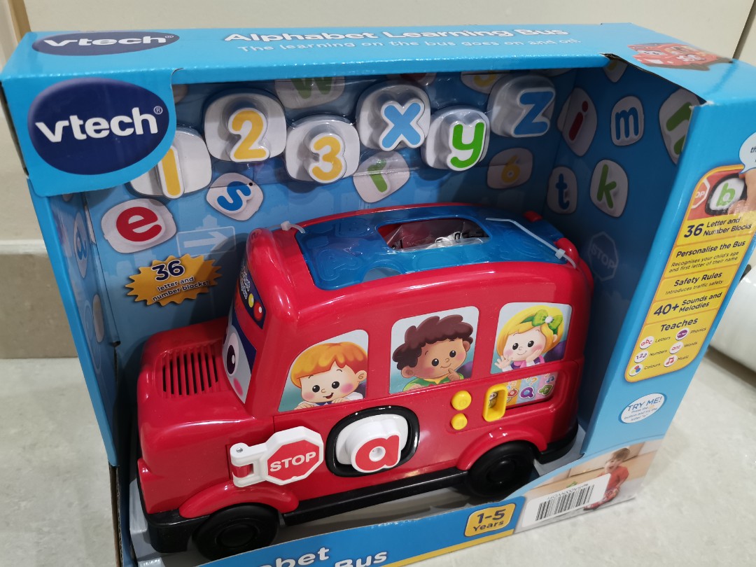 Vtech Alphabet Learning Bus, Babies & Kids, Infant Playtime on Carousell