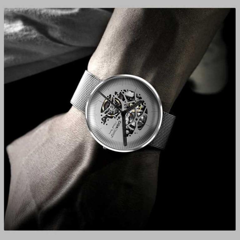 xiaomi ciga my series jam tangan mechanical watch skeleton model bulat titangadget fesyen pria jam tangan di carousell