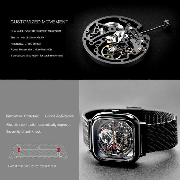 Xiaomi Ciga T Series Jam Tangan Mechanical Watch Skeleton Model Kotak Titangadget Fesyen Pria Jam Tangan Di Carousell