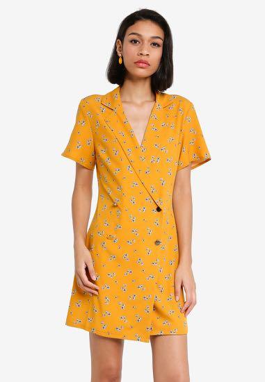 Yellow floral blazer Clearance