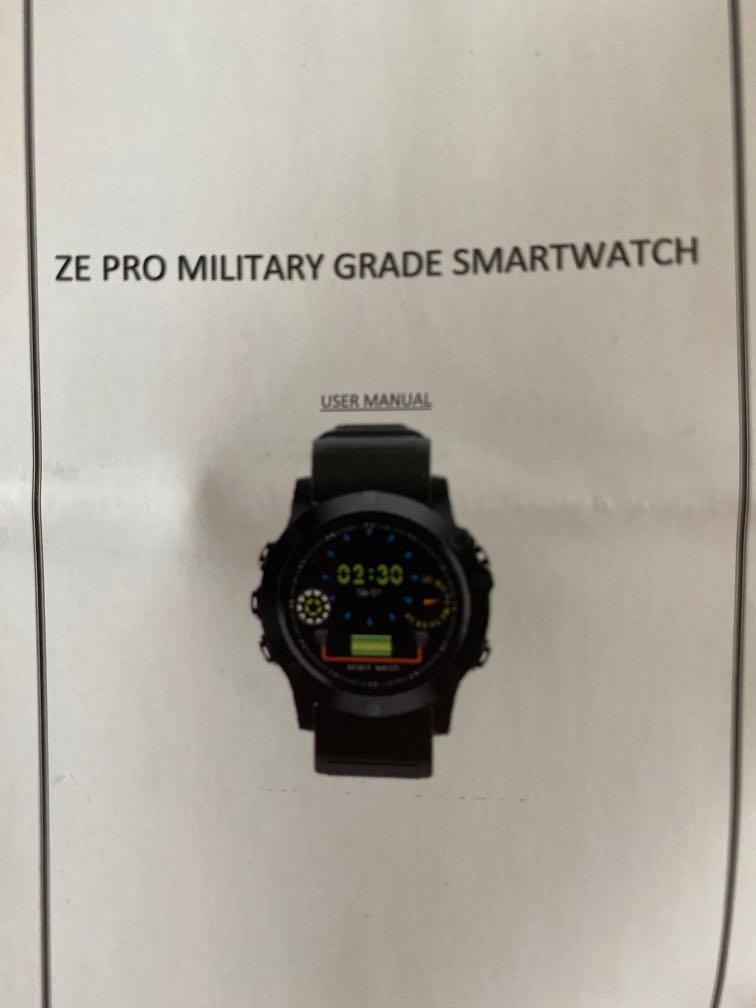 Ze pro hot sale military grade smartwatch