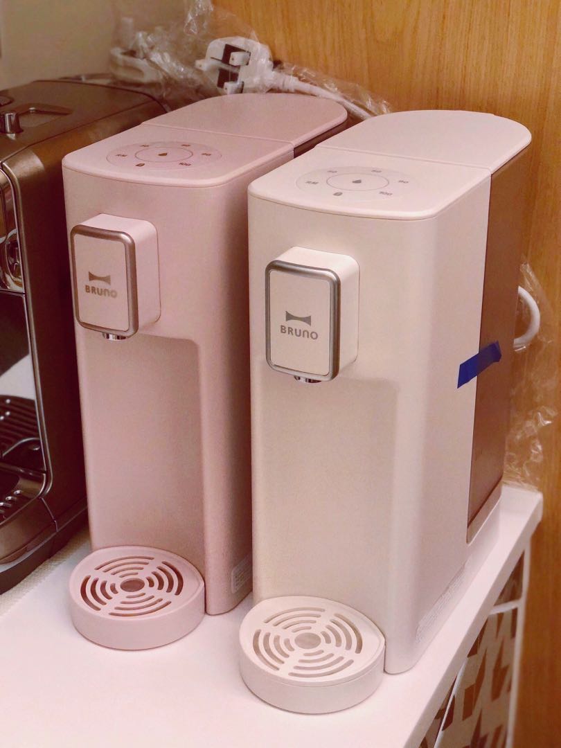 早鳥價預訂12月中到貨 全新bruno即熱式飲水機 粉紅色 白色 廚房用具 Carousell