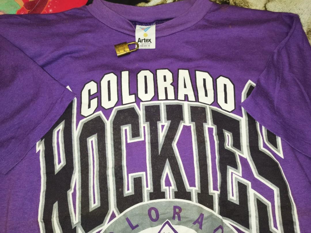 Sports / College Vintage MLB Colorado Rockies Tee Shirt 1991 Size Medium Made in USA NOS