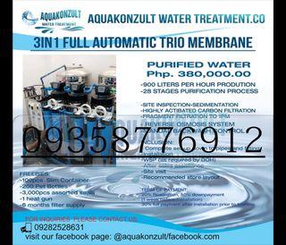 3n1 Purified Full Automatic Trio Membrane Water Refilling Station
