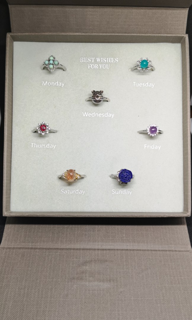7 types of adjustable rings come with the gift box., Women's Fashion ...
